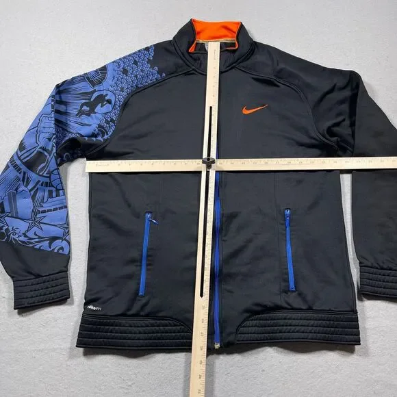 Vintage Nike Jacket Men's Large Basketball Full Zip‎ Warm Up Russia China US Y2K